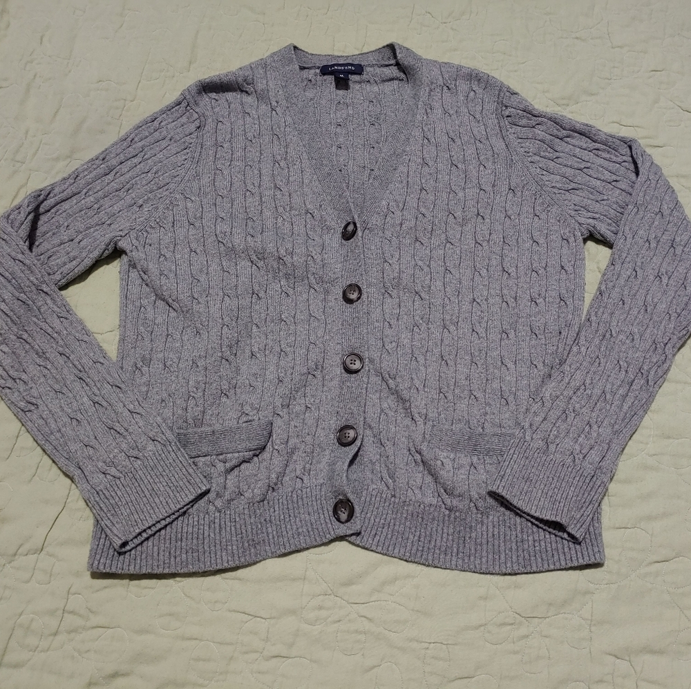 Lands End cardigan sweater
